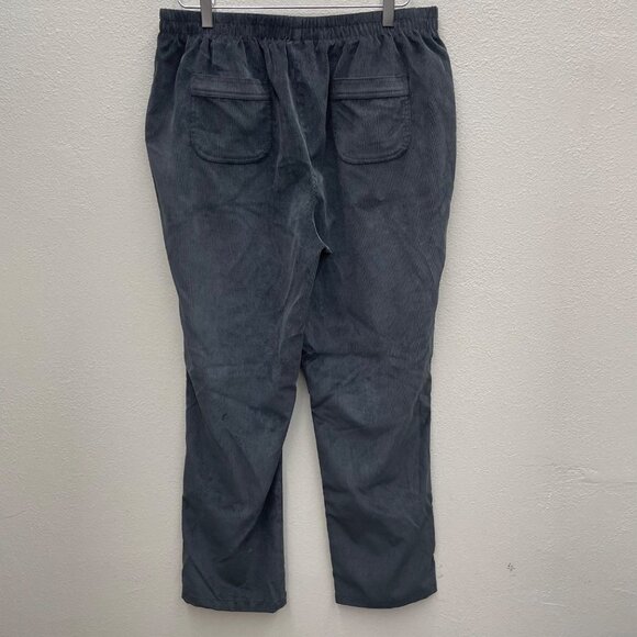 Allison Daley Gray Thin Wale Corduroy Pants Size 12R - Picture 7 of 8